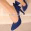 2016 Latest design High heel shoe with thin heels Fashion high heel shoes Bow lace shoes for women