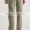 khaki color leisure design cotton casual pants for men