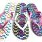 wholesale three color spots design PE ladies shoes women slipper shoes
