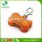 Fashion design bone shape 2 led flashlight plastic led keychain
