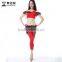 Wuchieal Women Belly Dance Costumes for Practice, Top and Pants Set