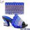 csb7196 black blue purplr red popular shoes matching bags Africa fashion lovely purse and shoes