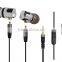 Metallic in ear Separate earphones super bass mobile phone earphone