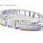 Switzerland PTFE tension fabric architecture membrane structure, tensile structure tent