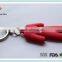 Sparco custom person shape key holder pvc keychain