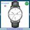 FS FLOWER - High Quality Stainless Steel Watch Case Good Calf Genuine Leather Strap