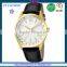 FS FLOWER - 44mm High Quality Genuine Leather Strap Watch Stainless Steel Back 5 ATM WaterResistant