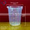 250ml High Transparency Plastic Beaker, disposable plastic measuring cup, pp beaker