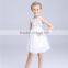 White chiffon young girl dress party children frocks designs