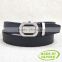 High quality famous brands Taiwan design PVC black yellow leather belt