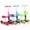 Child 3 in 1 adjustable kick scooter/kid kick foot scooter 3 wheels/wholesale cheap kids kick scooter