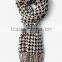 100% wool fashion classical houndstooth long scarfs with tassel 2016