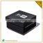 Square Folding Hat Shipping Box Black With Logo Print Custom
