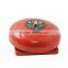 Red color Round 6" Aluminum Alloy Gong Waterproof Electric Fire Alarm Bell