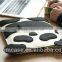 Fashion Black 9.7 inch Wool Felt Tablet Case Cute Cartoon Panda Tablet Bag