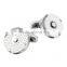 2015 hotsale round metal cufflinks with differenc plating bulk cufflinks