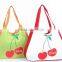 print leisure canvas shoulder with colorful shoulder bag jute tote bag