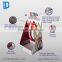 hot sale table countertop cardboard cosmetic display stand with hooks