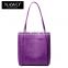 long strap leather shoulder bag shopping hand bags zipper with front slot female