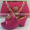 New fashion trend women shoes match bag in wonderful design for party ME3309