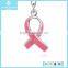 Pink Ribbon Charm Pendant Bracelet&Neckalce in Sterling Silver