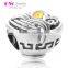 X243 Silver European Style Diy Charm,Custom Made Silver Bowl Charms 925