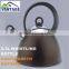 2.5L whistling water kettle with color design stainless steel tea kettle with black bakelite handle