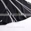 White Stripe Medium Length Girl Skirt Slit Skirt Rim Women Summer Dress
