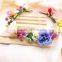BOHO Style colorful flower floral hairband headband, flower bride tiara