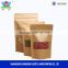2016 new products Stand up brown kraft paper bag with window for health food
