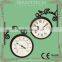 Plastic Double Sided Decorative Garden Wall Clock