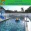best quality funny inflatable water volleyball set/PVC inflatable water volleyball stand set with net