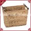 Sundires or clothes used rectangle shape natural straw handmade basket