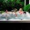 Indoor/outdoor whirlpool bathtub swim spa hot tub