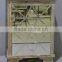 antique natural wooden glass cabinet