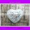 Valentine Day Gift Silver Crackle Glass Mosaic Heart Shaped Glass Ornaments