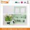 Cream Color Metal Square balcony flower pot