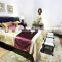 New Arrival Elegant Classic French Rococo Floral Painted Golden Vanity Dressing Table for Noble House BF12-05254b
