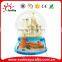 Resin mini glass snow globe of paris snow globe souvenir