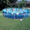 High quality popular pvc pool intex above ground metal frame swimming pool