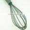 13018 silicone kitchenware egg whisk with rubber handle