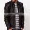 Men's 100% soft leather stand collar jacket