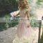 Flower Girl Dress Vintage Boho Dress Junior Twirling Bridesmaid Dress