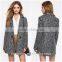 New arrival notch collars women coat elegant long sleeves winter coat woman