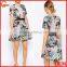 Top Quality Skater Design All Over Print Floral Dress 2015