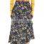 2017 OEM Asymmetrical Pleated Flower-printed High Waisted Skirts