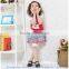 Pretty fashion summer girl dress 4pcs set with ready stock girls fashion sets