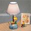 Creative cartoon children reading prince shaped resin led table lamp