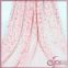 Pink flower tricot lace, elagant swiss lace fabric