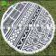 Printed round beach towel in china with tassels round turkish towel